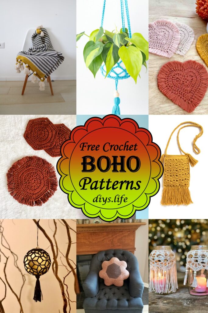 Free Crochet Boho Patterns For Boho Lovers Diys