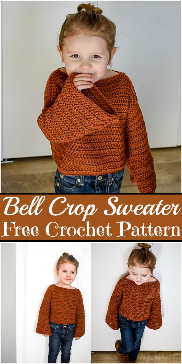 Bell Crop cardigan for children