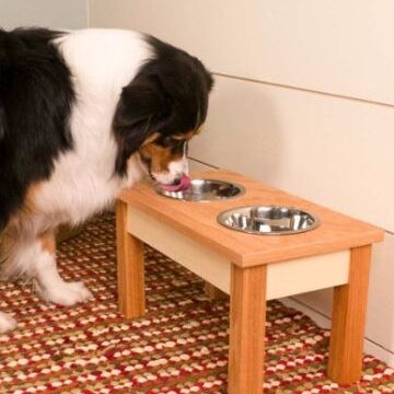 diy dog bowl stand