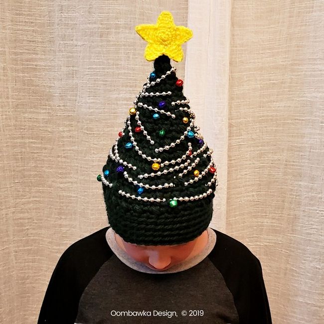 Crochet Best Christmas Tree Hat Pattern