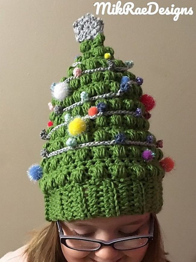 Crochet Christmas Tree Hat Pattern