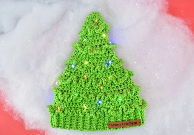 Free Crochet Christmas Hat Tree Pattern