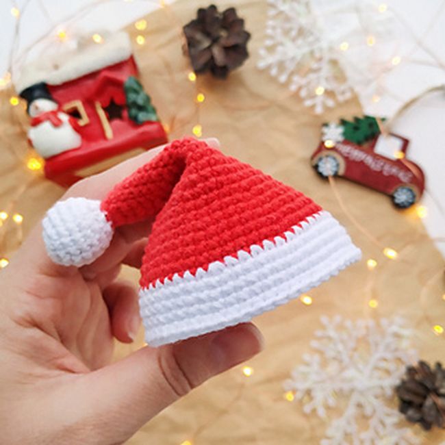 Crochet Christmas Hat Ornament