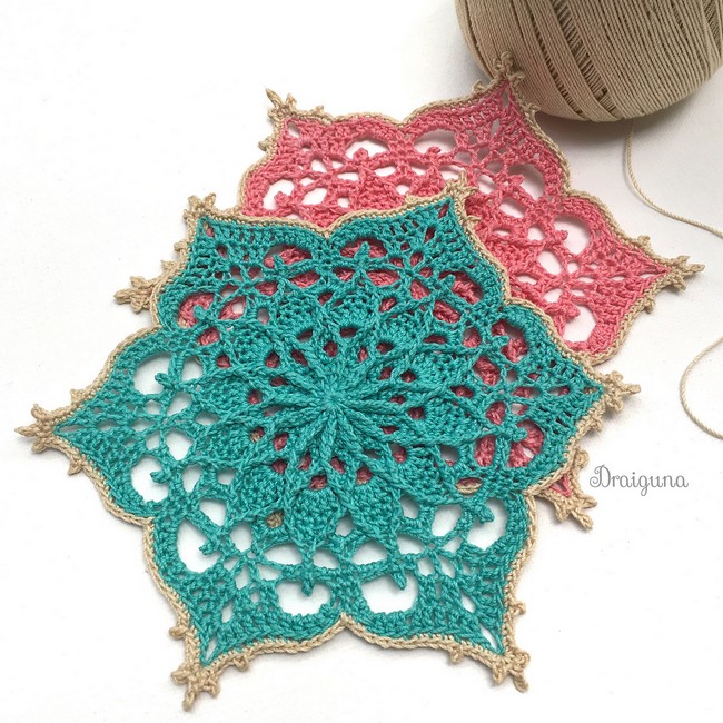 Wispweave Hexagon Doily Crochet Pattern