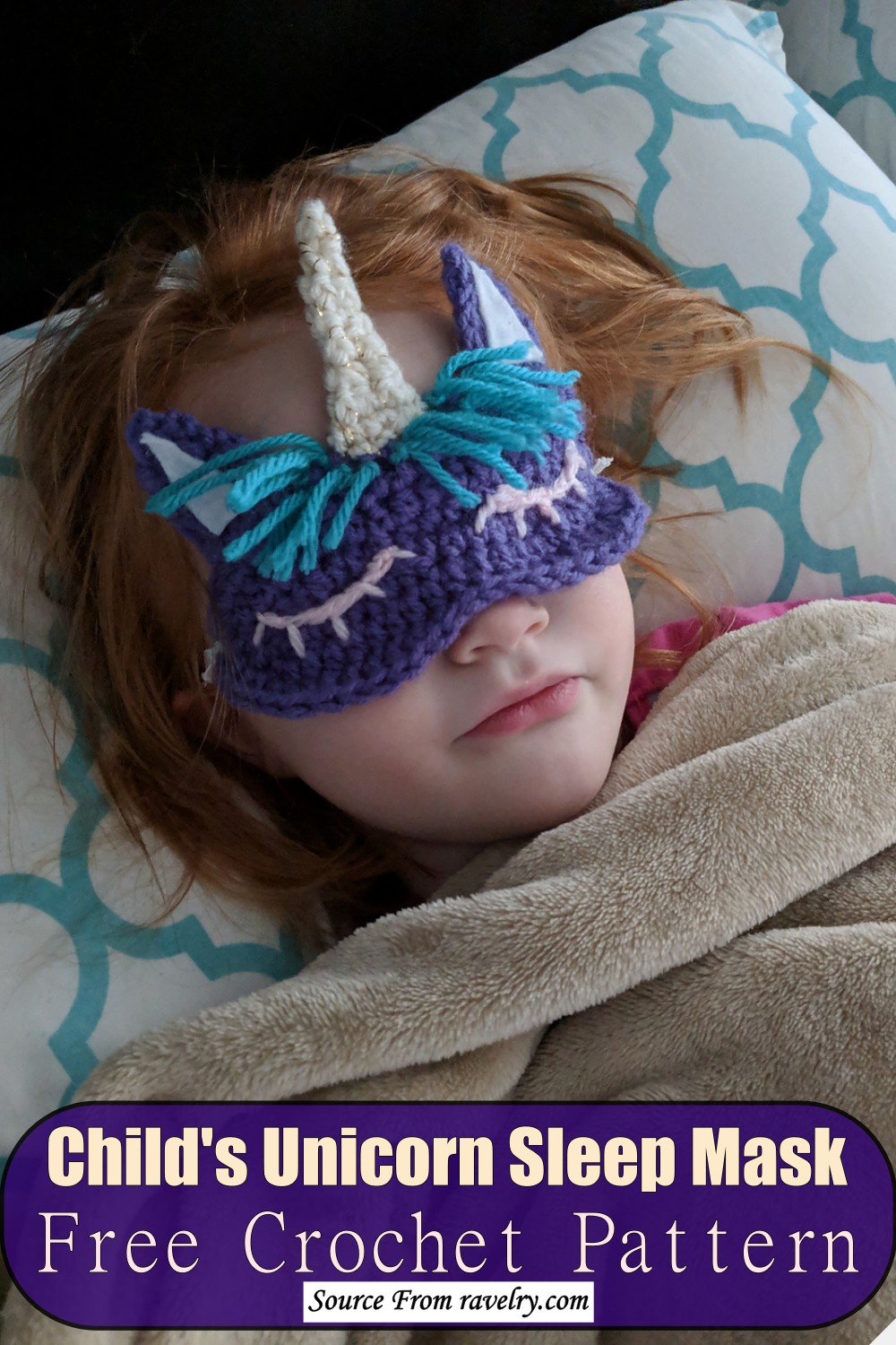Child's Unicorn Sleep Mask