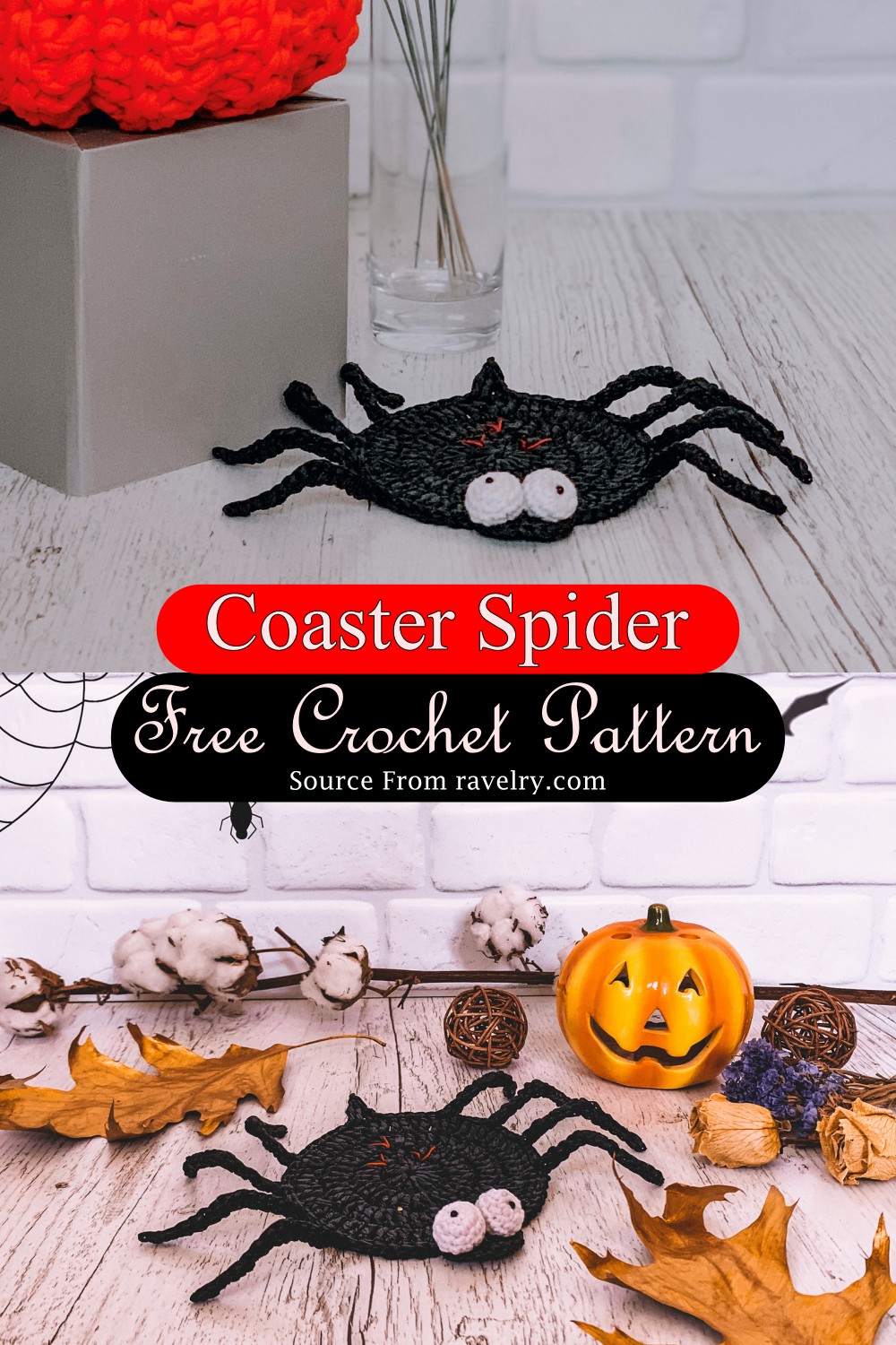 Crochet Coaster Spider Pattern