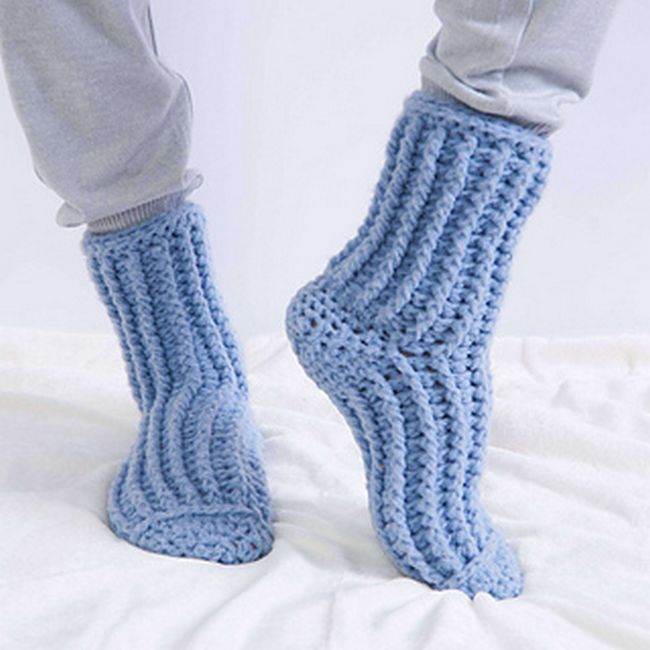 Cozy At Home Crochet Socks