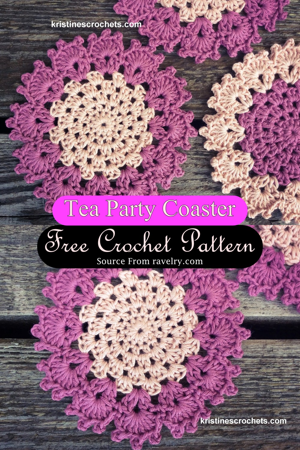 Crochet Tea Party Coaster Pattern