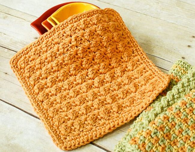  Crochet Textured Dishcloth Pattern