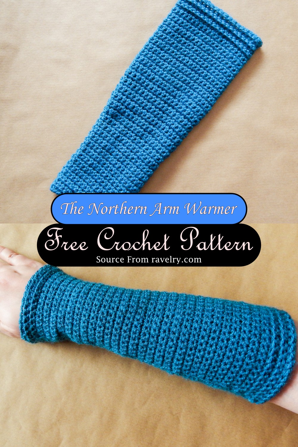 Crochet The Northern Arm Warmer Pattern