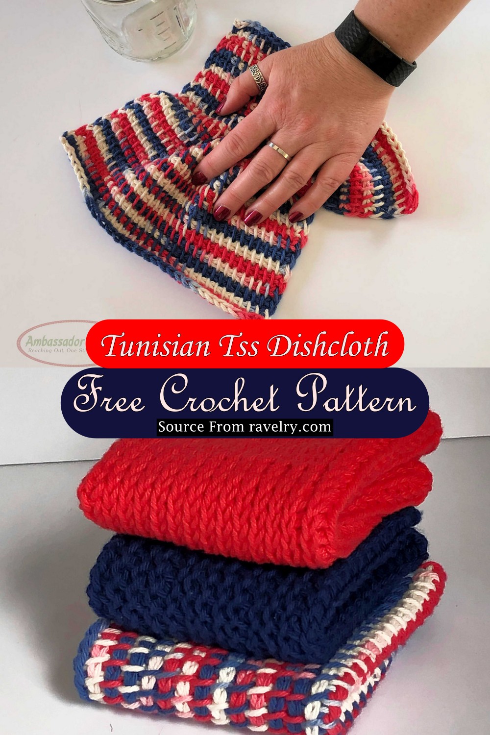 Crochet Tunisian Tss Dishcloth Pattern