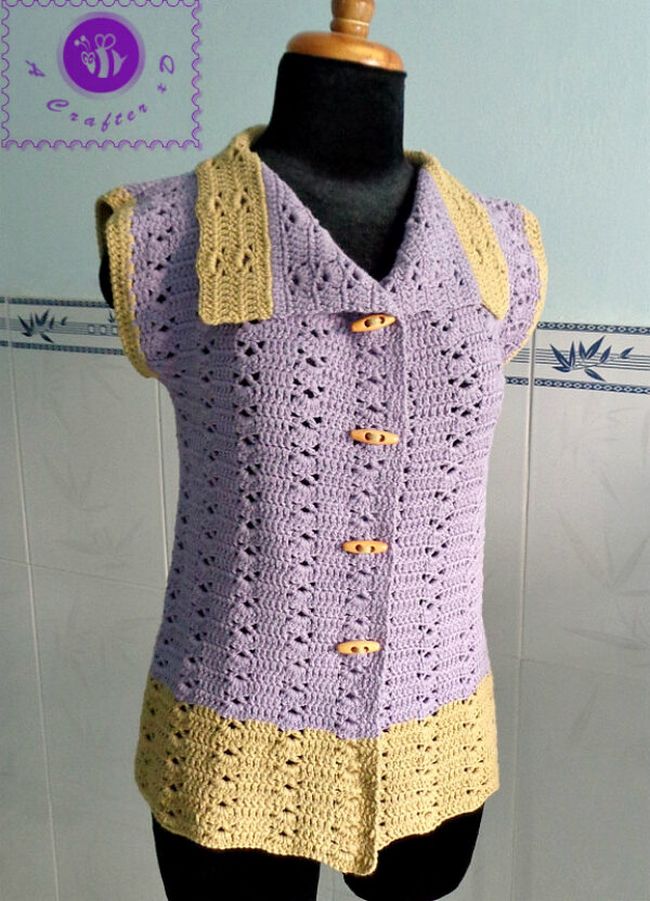 Vintage Crochet Vest Pattern