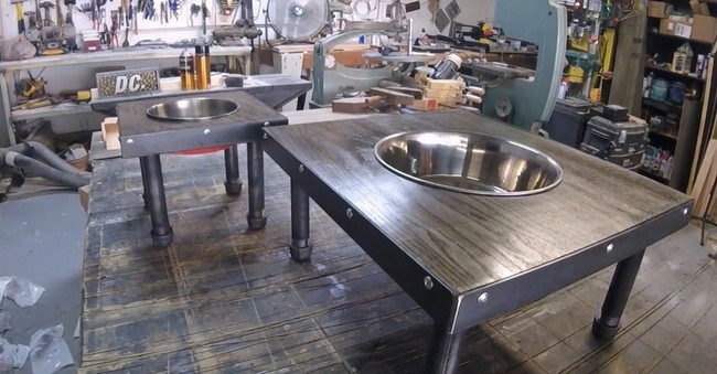 DIY Industrial Dog Bowls
