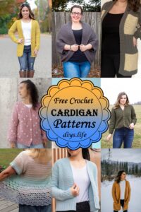 30 Free Crochet Cardigan Patterns For Everyone - DIYS