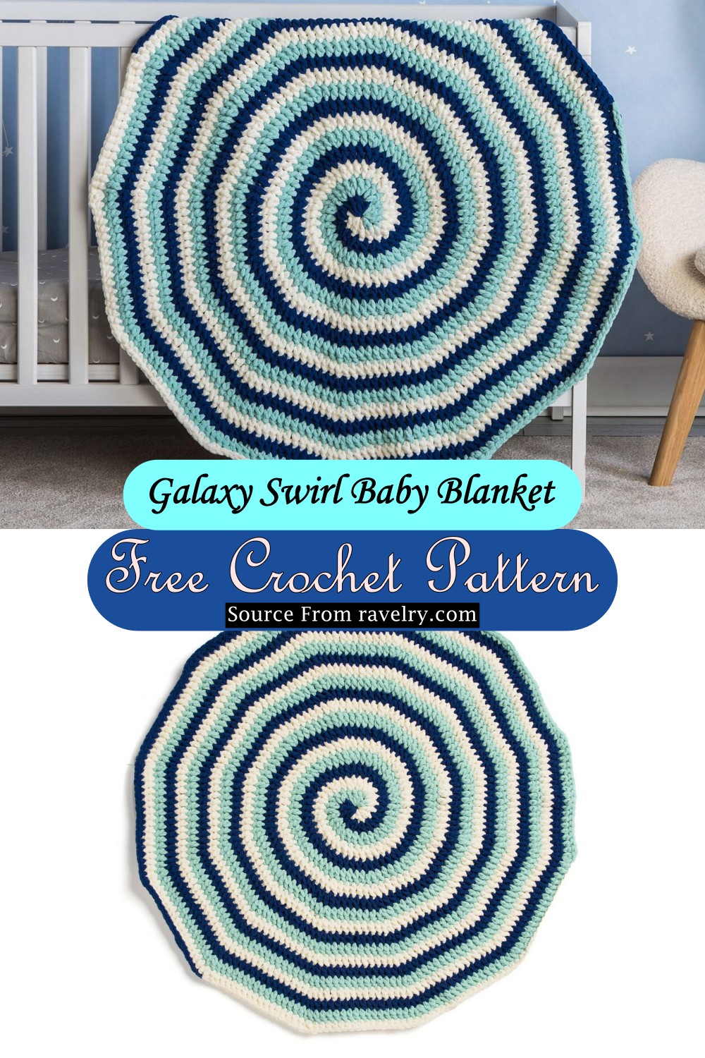 Galaxy Swirl Baby Blanket