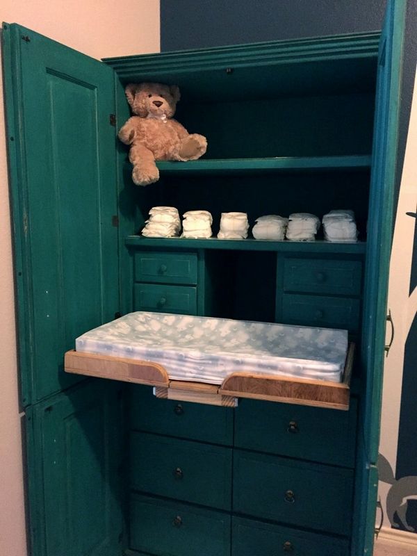 Hideaway Baby Changing Table