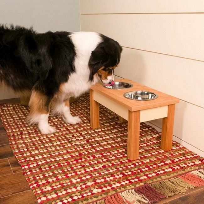 How To Build A Dog Bowl Stand