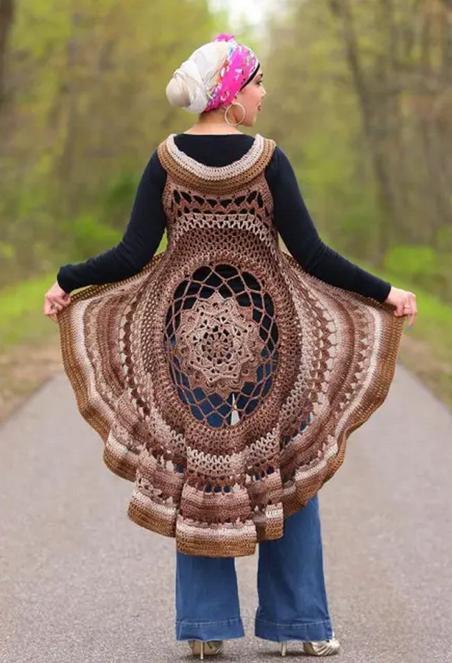 Mandala Crochet Vest Pattern