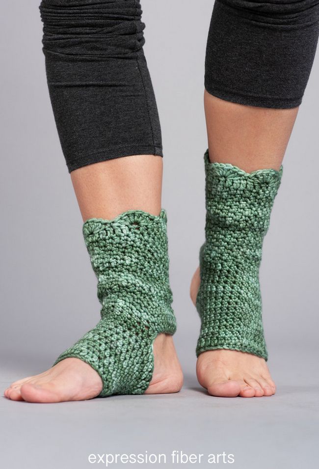 Toeless Crochet Socks