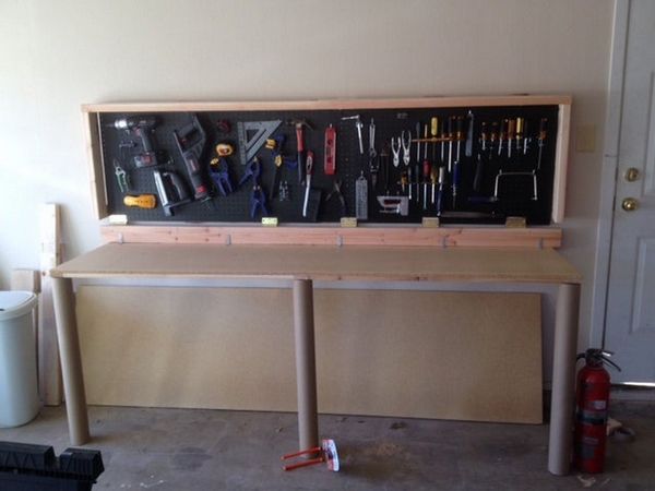 Wall-Mounted Folding Work Desk