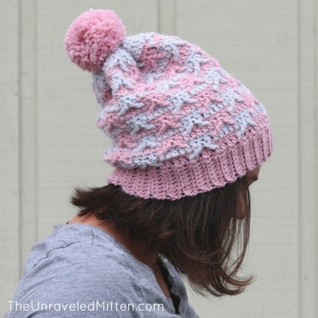 Easy Crochet Slouchy Hat Pattern