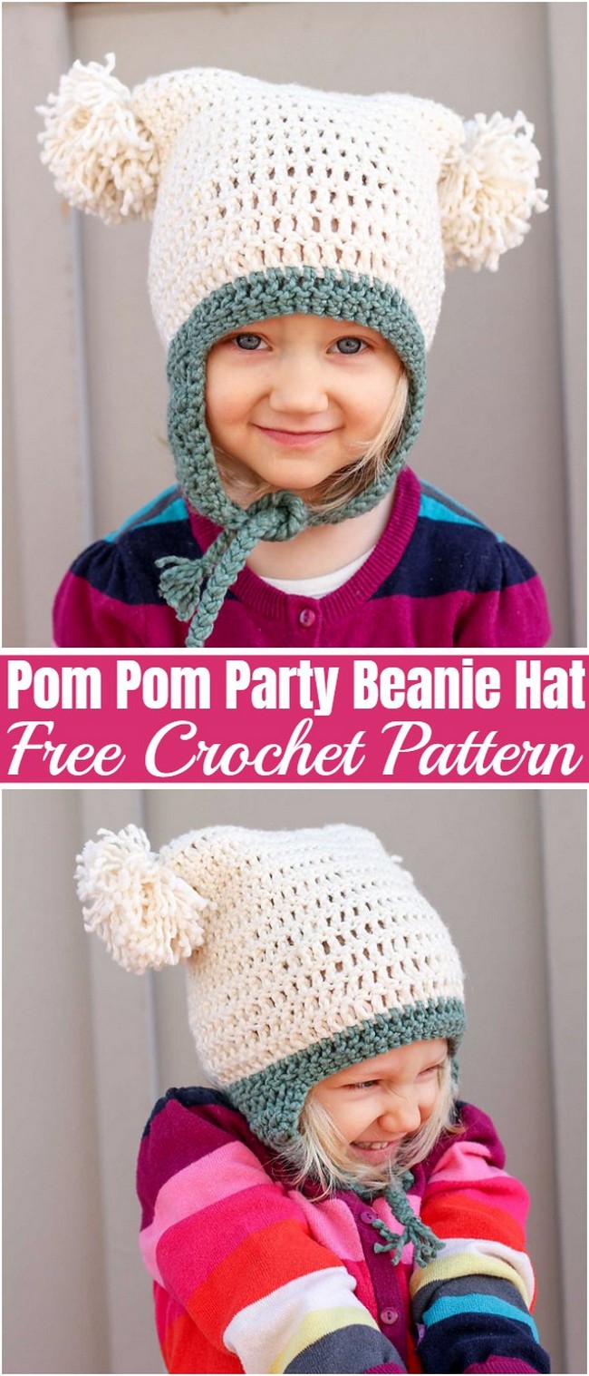 Pom Pom Party Beanie Hat