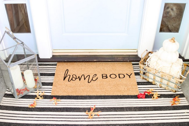DIY Doormat For Your Fall Front Porch
