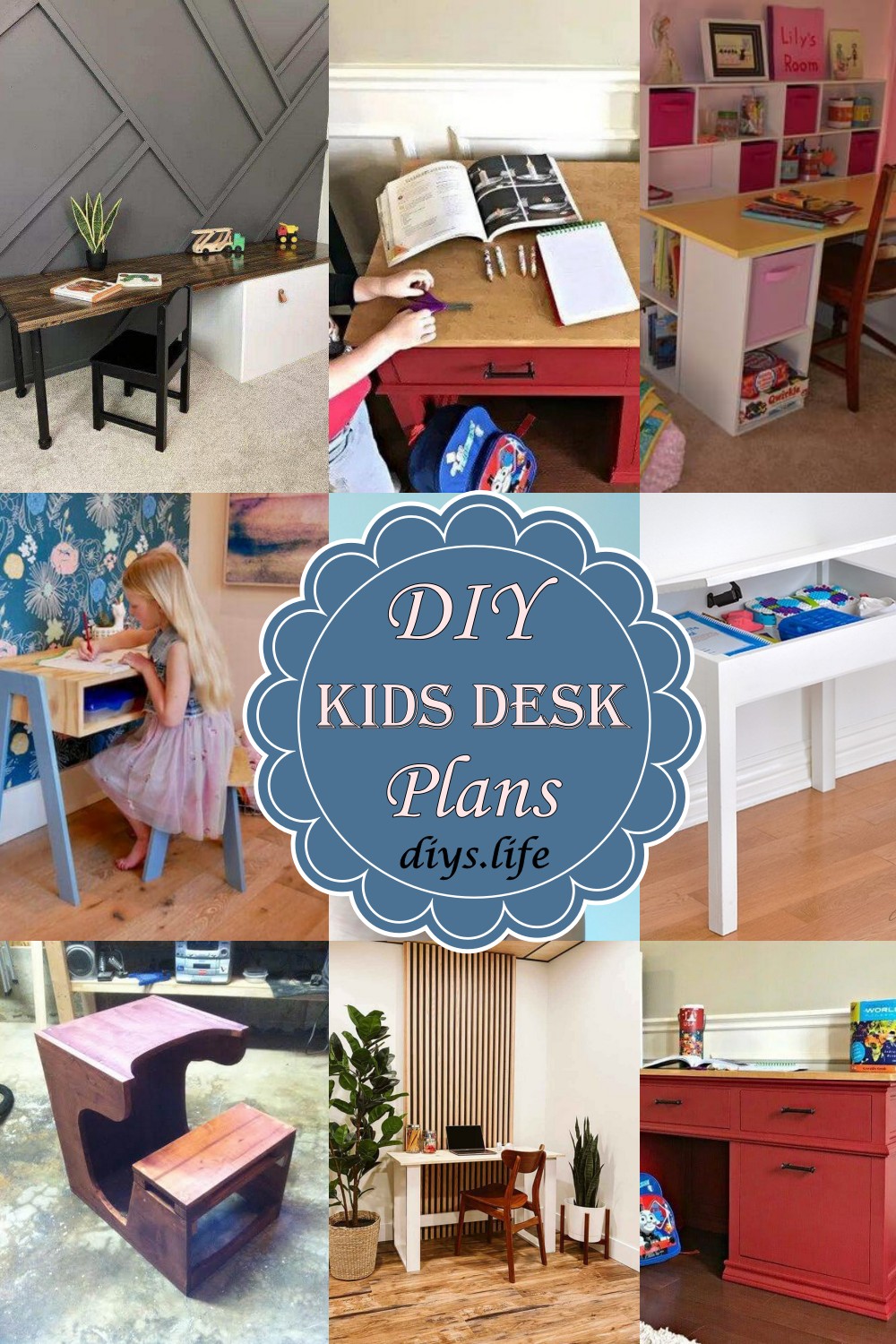 DIY Kids Desk Plans 
