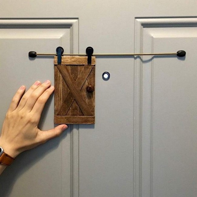 DIY Little Barn Door For Fun And Home Security