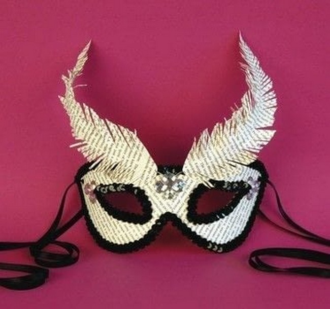 DIY Recycled Masquerade Mask Idea