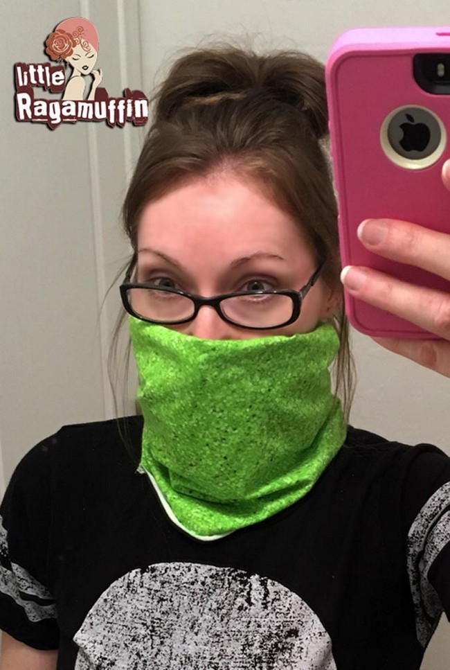 DIY Sew Quick Knit Face Mask Idea