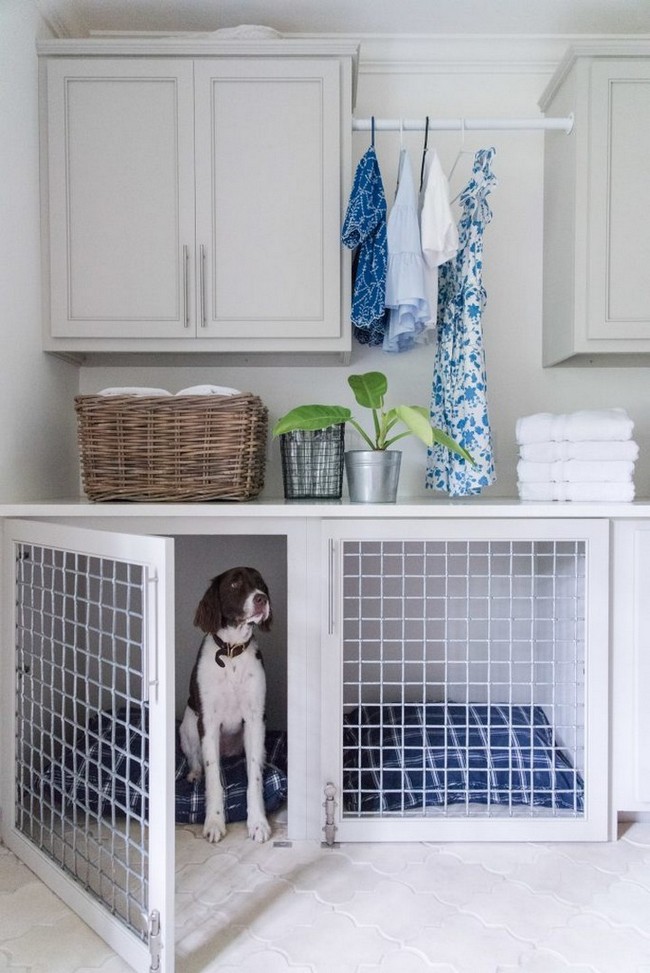 Laundry Room Dog Crate