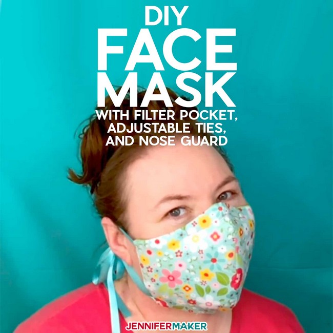 Make A Mask Pattern With Filter Pocket & Adjustable Ties