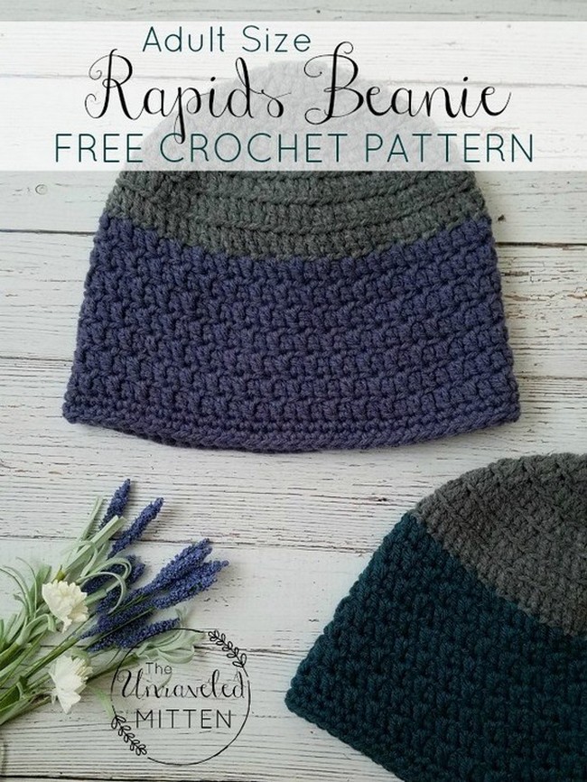Rapids Beanie Pattern For Adults 