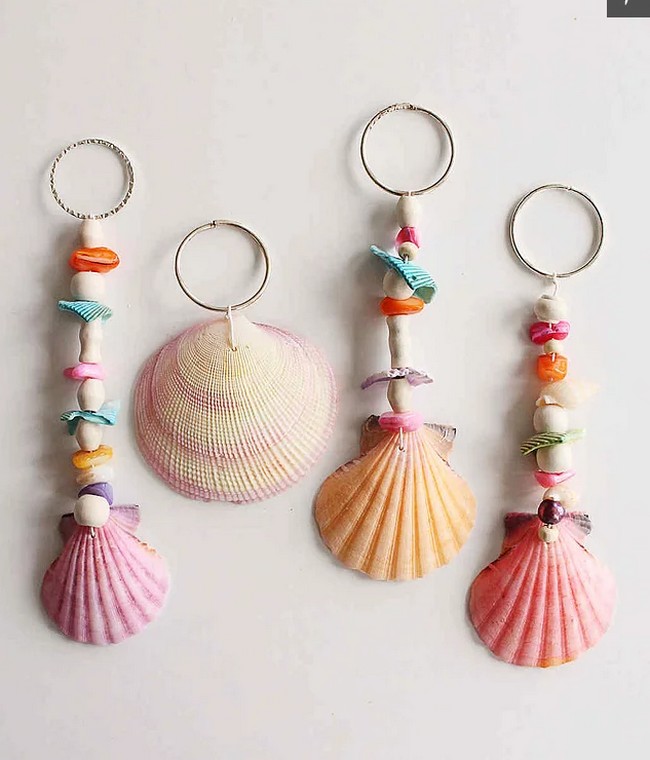 Seashell Keychains
