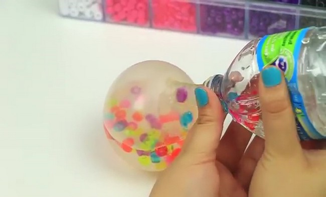 Simple Glittering Liquid Orbeez Stress Ball