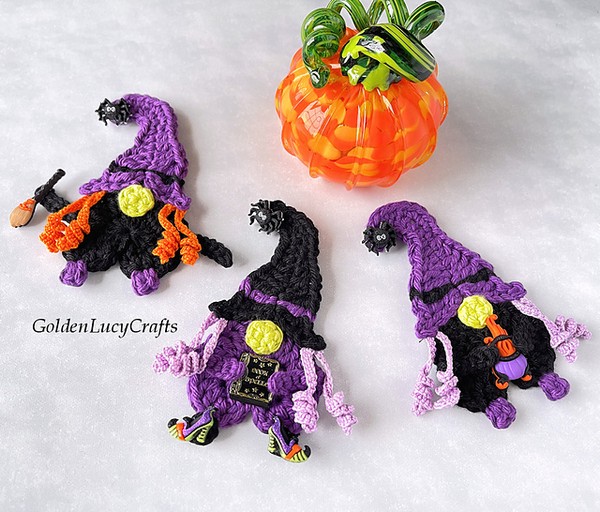 Crochet Gnome Ornament Pattern 