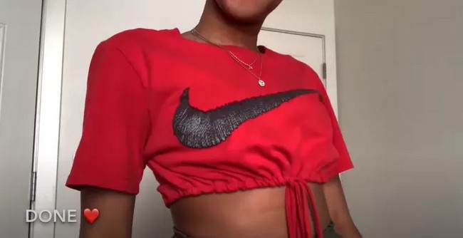 DIY Two Styles Of Crop Tops From T-shirts