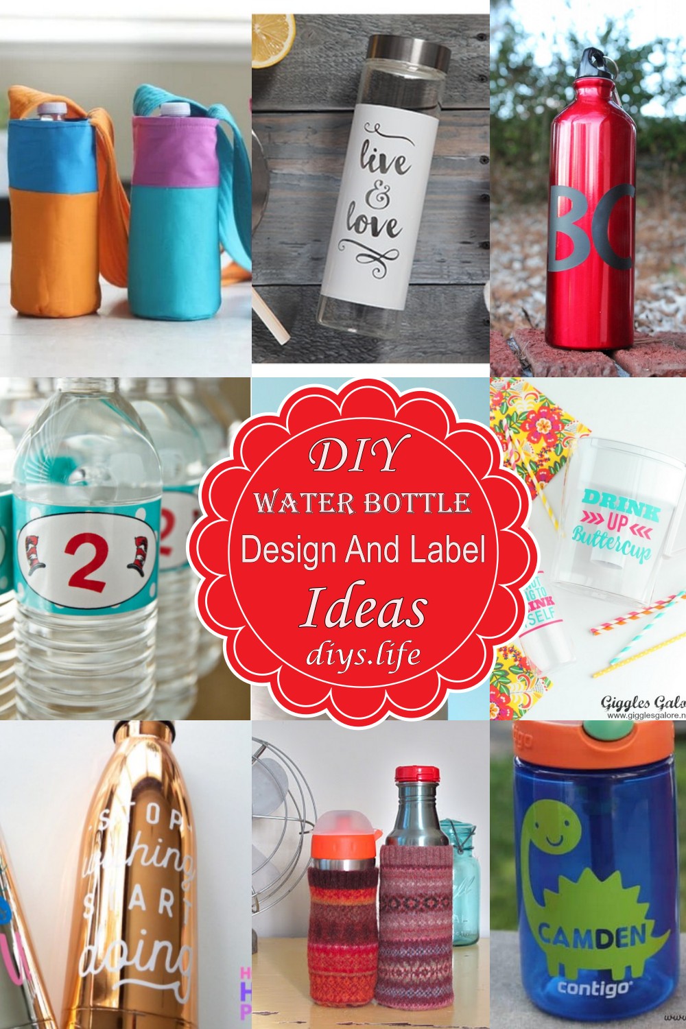 DIY Water Bottle Design And Label Ideas 1