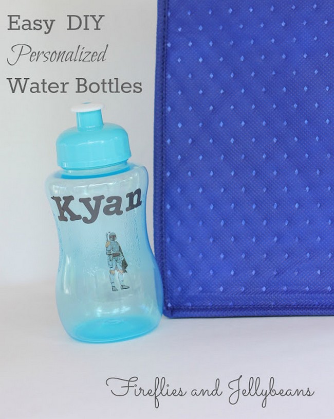Easy DIY Personalized Water Bottles