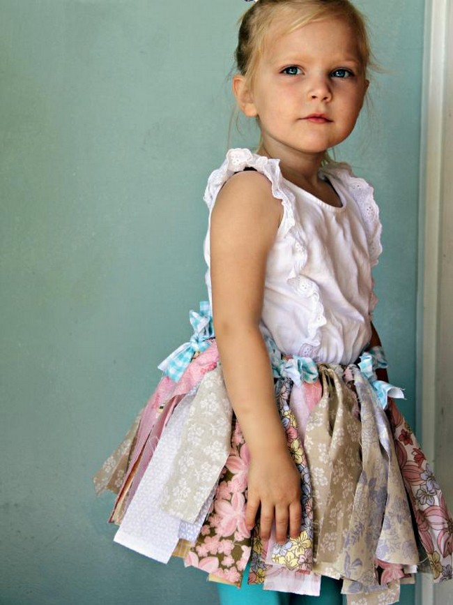 How To Make An Upcycled dress for baby girls Using Fabric Scraps