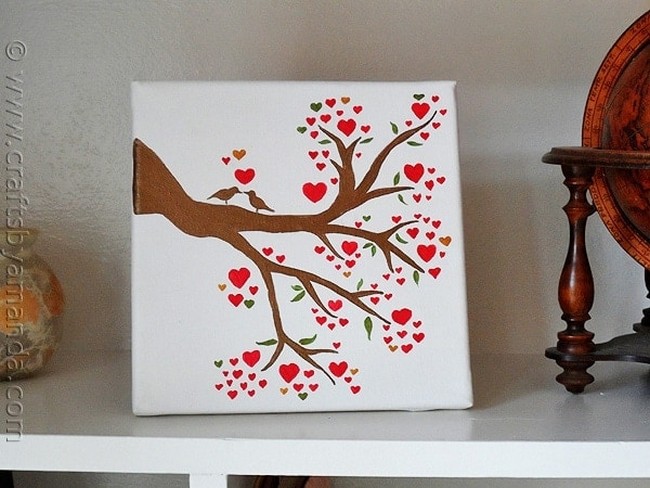 How To Show Love Birds in a Heart Tree