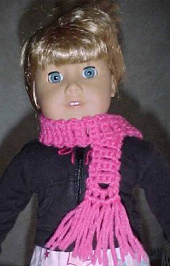 Crochet Scarf For Doll