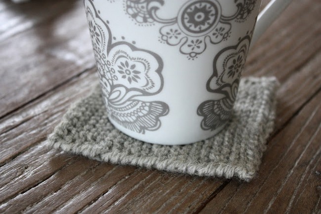 DIY Knitted Coasters