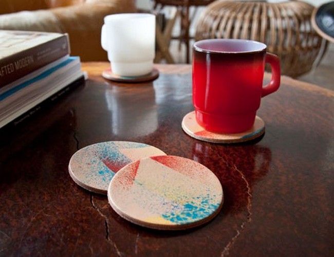 DIY Leather Staining Coasters