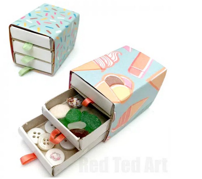 DIY Matchbox Drawers Gift Box
