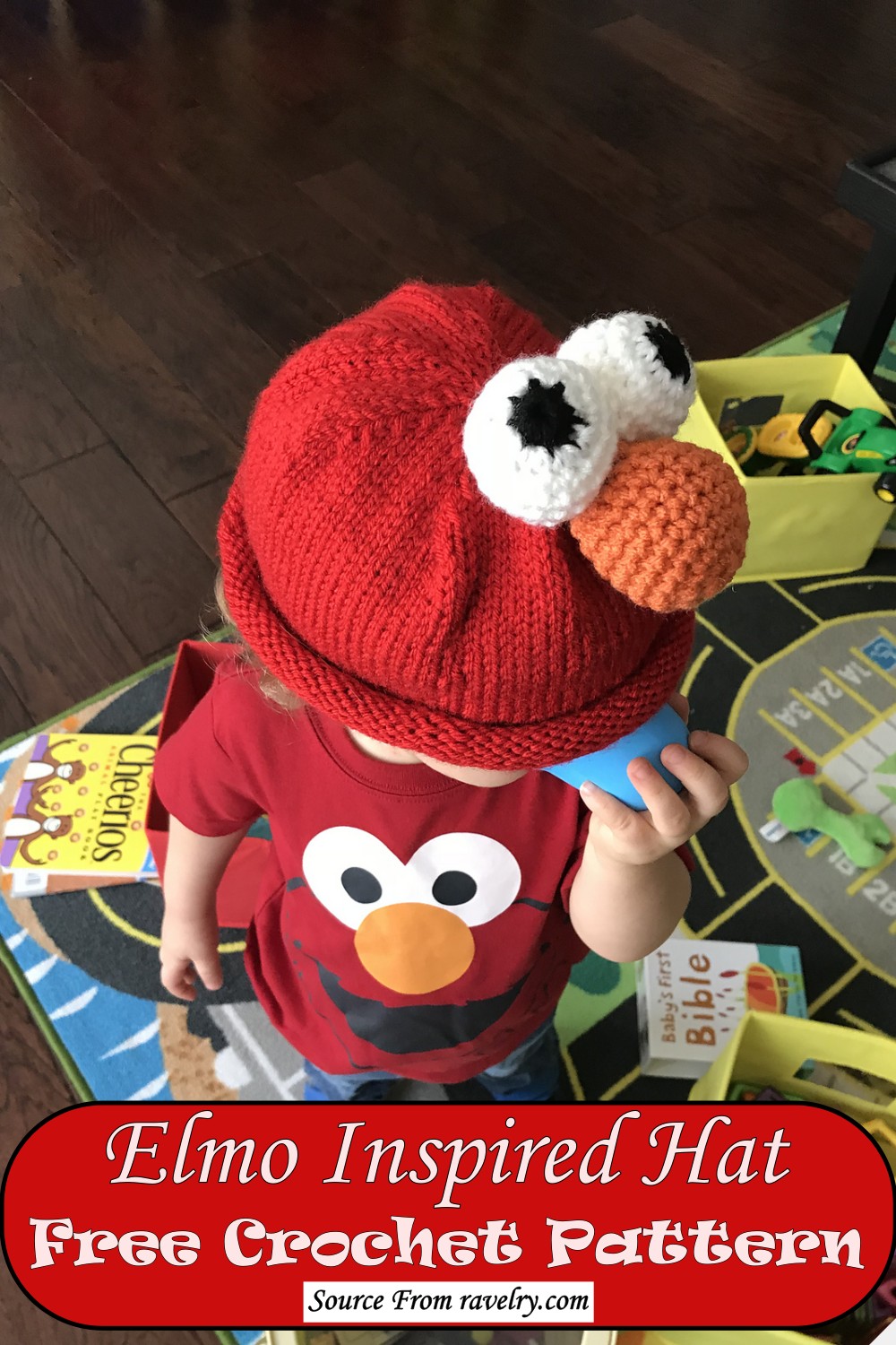 Elmo Inspired Hat