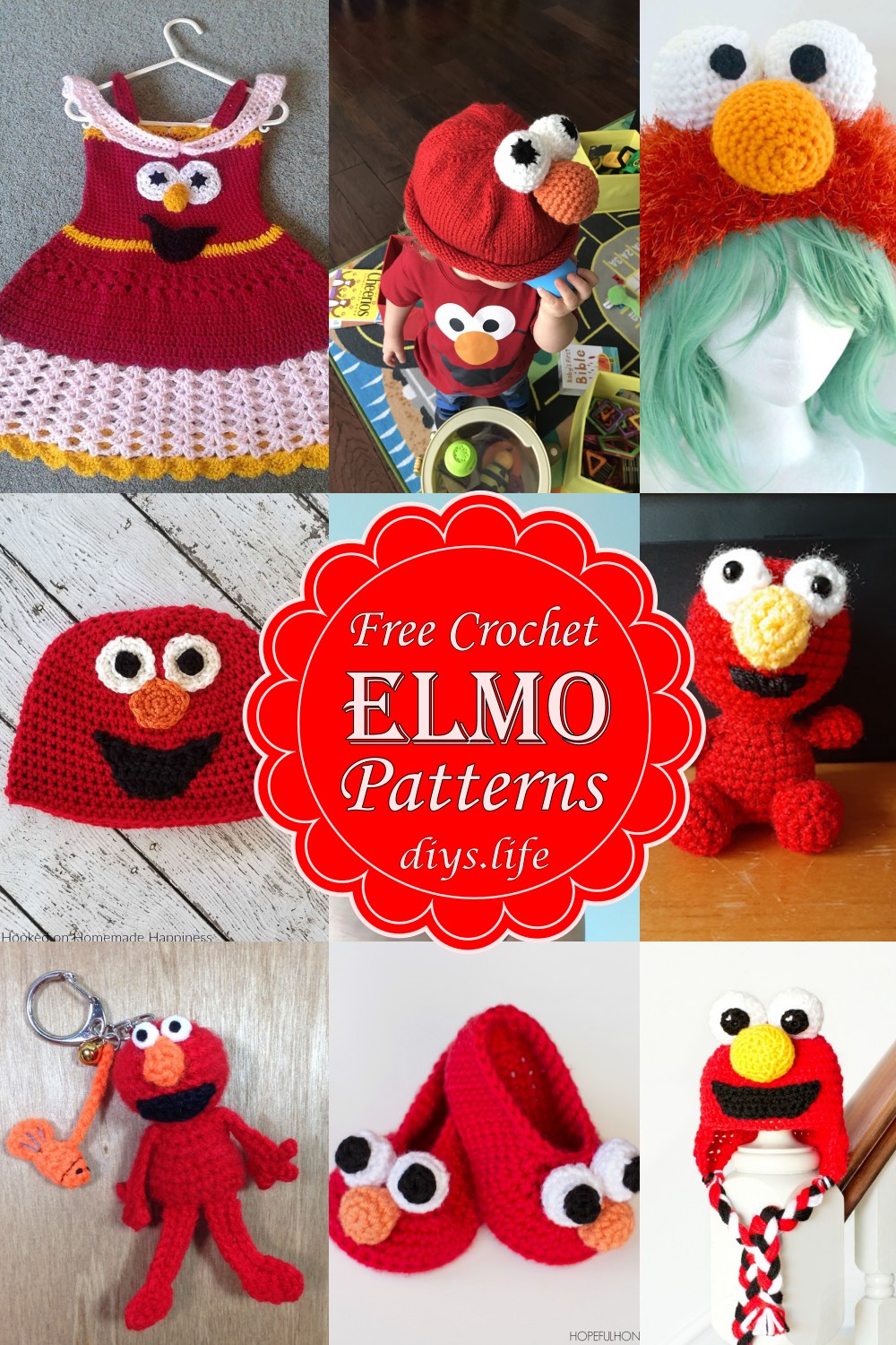  Free And Fun Crochet Elmo Patterns