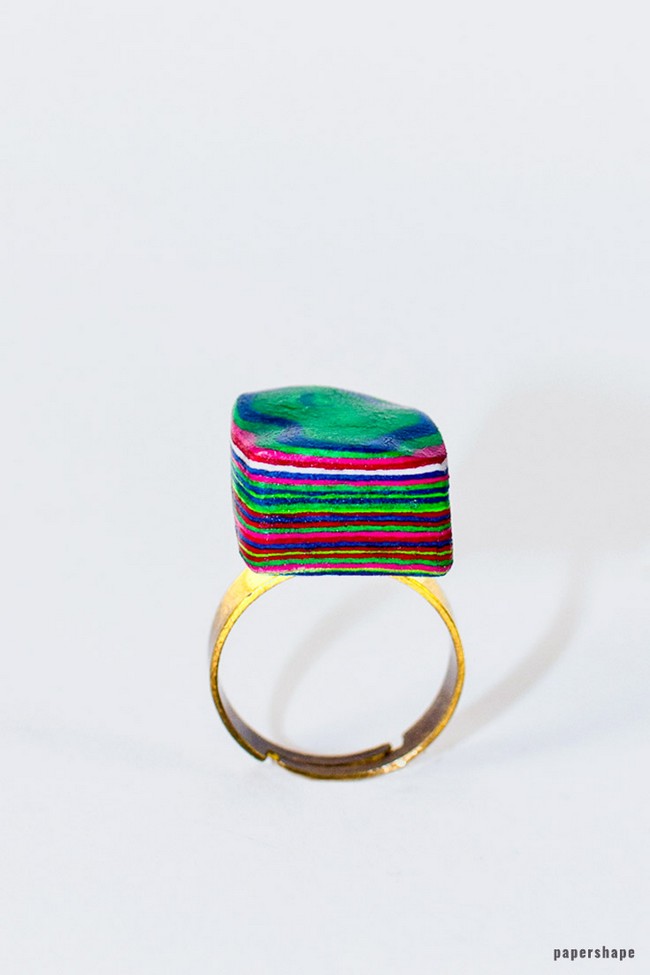 Layered Paper Ring