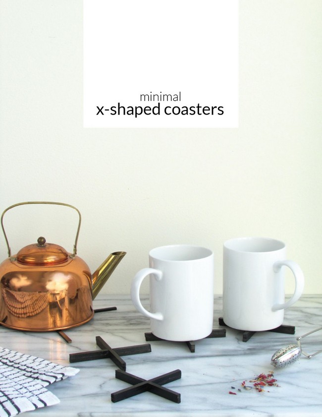 Modern X-Shaped Coaster Set